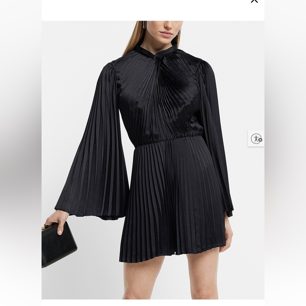 Express Black Long Sleeve Romper